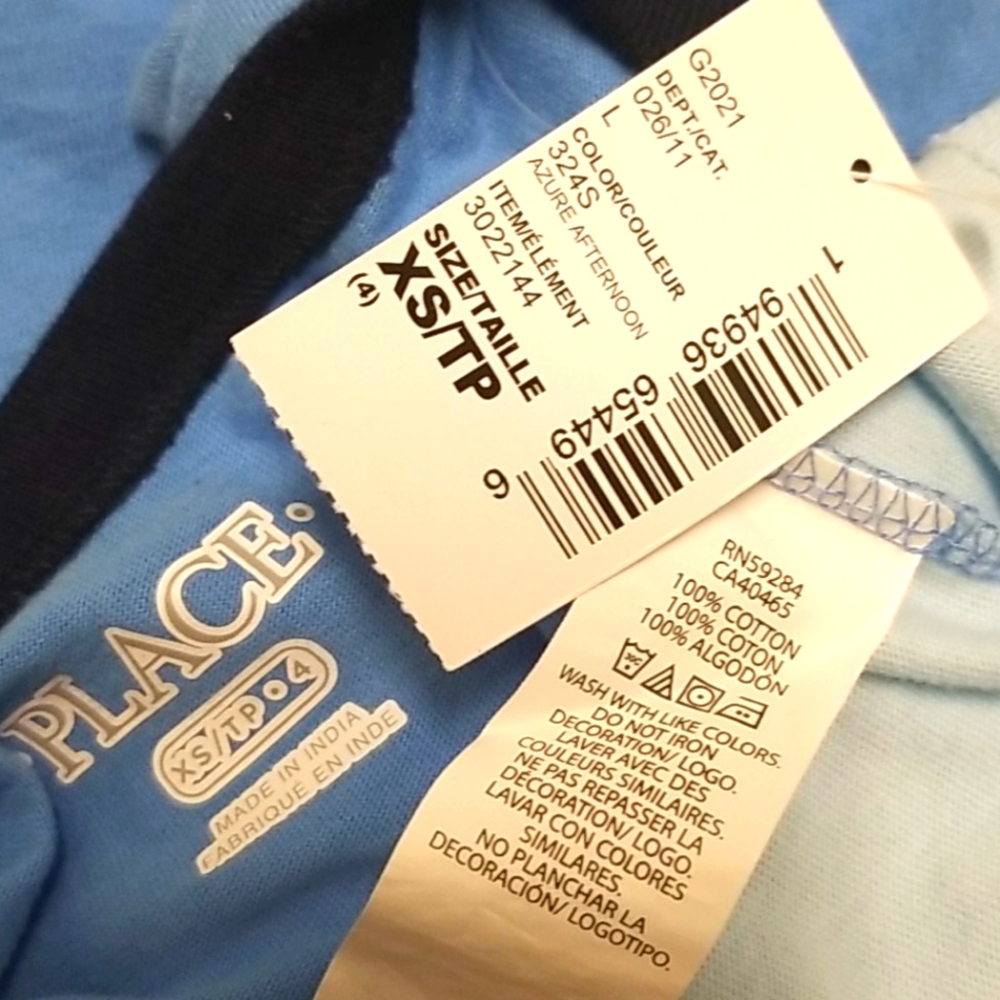 The Children Place t-shirt NWT! Size XS (4) - Picture 6 of 6